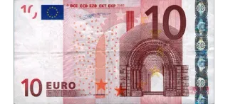 🍎 c32da0c1 10 EURO money, currency, euro, cash, financial telegram sticker