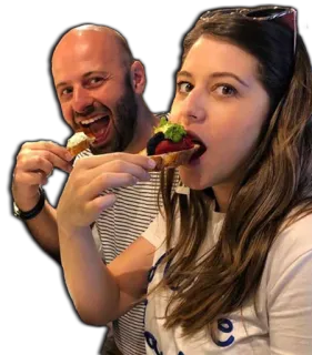 🇲🇰 55129f7c 人々, 食べ物, 食べる, 幸せ telegram sticker