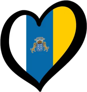 🇪🇸 571249d9 флаг, сердце, канарские острова, испания, путешествия, символ whatsapp sticker