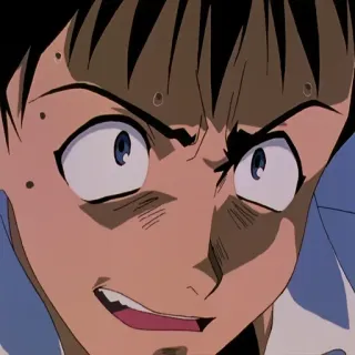 😅 4a2920b6 Anime, Wut, Angst, Ausdruck, Cartoon telegram sticker