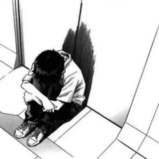 🩹 5aca9c8f Anime, Traurig, Emotional, Manga, Junge, Weinend, Allein telegram sticker