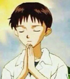 🌟 7faa9db1 Shinji Ikari Neon Genesis Evangelion Anime, Junge, Beten, Evangelion, Shinji telegram sticker