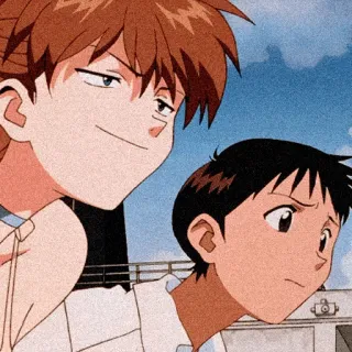 😑 f2981f80 Shinji Ikari Neon Genesis Evangelion Anime, Neon Genesis Evangelion, Shinji Ikari, Postać, Ilustracja telegram sticker