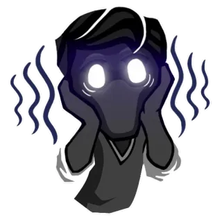 😱 3bbc7a24 pegatina, dibujo animado, emoción, miedo, asustado, ansioso telegram sticker