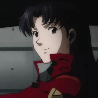 ☺️ 66d7d4e9 Misato Katsuragi Neon Genesis Evangelion Anime, Charakter, Frau, Lächeln, Misato Katsuragi, Evangelion telegram sticker