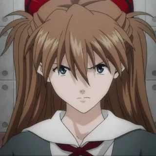 😠 eff7f647 Asuka Langley Soryu Neon Genesis Evangelion Anime, Charakter, Asuka Langley, Evangelion, wütend, Mädchen telegram sticker