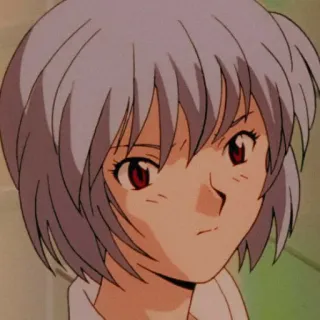 📓 42ff54cc Rei Ayanami Neon Genesis Evangelion Аниме, Манга, Рэй Аянами, Евангелион, Персонаж, Девушка telegram sticker