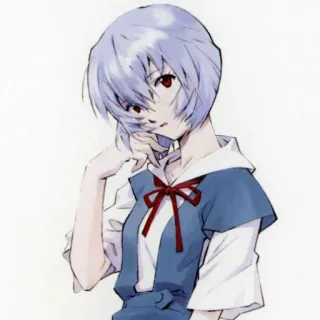 📓 49c520cf Rei Ayanami Neon Genesis Evangelion Аниме, Манга, Рей Аянами, Евангелион, Персонаж, Девушка, Короткие волосы telegram sticker