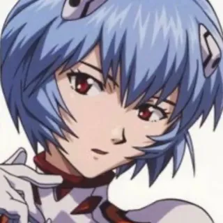 📓 647d4a9e Rei Ayanami Neon Genesis Evangelion Аниме, Девушка, Рэй Аянами, Евангелион telegram sticker