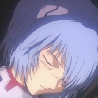 📓 6530e5b2 Rei Ayanami Neon Genesis Evangelion Аниме, Рей Аянами, Евангелион, Грустный, Персонаж, Манга telegram sticker