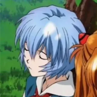 📓 705dac60 Rei Ayanami Neon Genesis Evangelion Аниме, Рей Аянами, Евангелион, Манга, Японская анимация, Персонаж telegram sticker