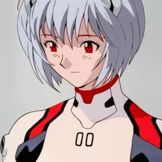 📓 9afb003f Rei Ayanami Neon Genesis Evangelion 00 Аниме, Рей Аянами, Евангелион, Персонаж, Девушка, Короткие Волосы telegram sticker