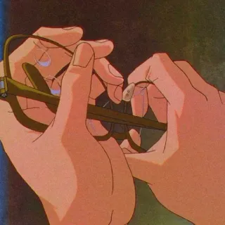 📓 ff737665 Руки, Очки, Аниме, Анимированный, Оптический, Зрение telegram sticker