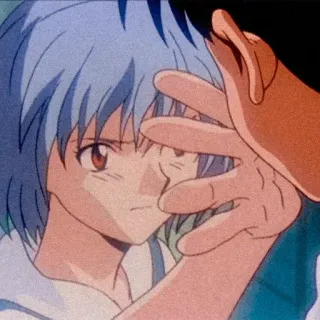 ♥️ 54a6f172 Rei Ayanami Neon Genesis Evangelion rei ayanami, evangelion, anime, manga, personnage telegram sticker