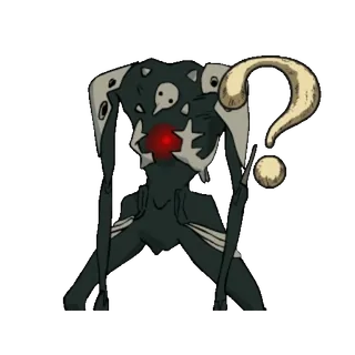 ❓ cd14bfec adesivo, pergunta, criatura, monstro, ilustração, arte whatsapp sticker