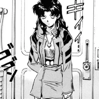 😪 127677b7 Misato Katsuragi Neon Genesis Evangelion Anime, Manga, Misato, Evangelion whatsapp sticker