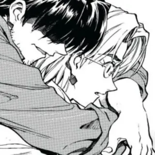 😱 28312b25 anime, przytulanie, postacie, przyjaźń whatsapp sticker