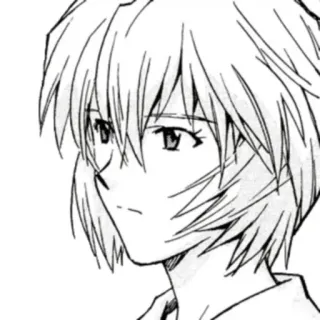 😒 7b6d22a9 Rei Ayanami Neon Genesis Evangelion Anime, Manga, Postać, Rei Ayanami, Evangelion whatsapp sticker