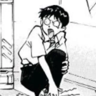 😳 8147ea6d anime, przestraszony, postać, krzyczący whatsapp sticker