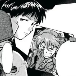 🙄 fb64351e Asuka Langley Soryu Neon Genesis Evangelion Anime, Manga, Postać, Portret, Naklejka whatsapp sticker