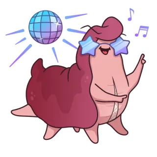 🕺 92d71b12 Cartone animato, Disco, Ballare, Festa, Divertimento, Celebrazione telegram sticker