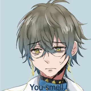 😥 9baebd30 You smell. Anime, Bau, Penghinaan whatsapp sticker