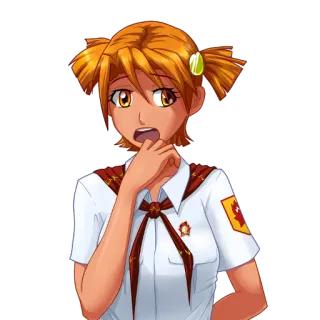 😟 36c4a80a Anime, Garota, Uniforme, Soviético, URSS whatsapp sticker