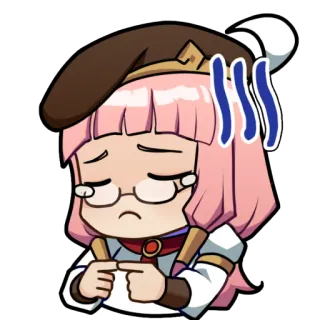 😔 9c76072d Anime, Sedih, Karakter, Kartun, Stiker telegram sticker