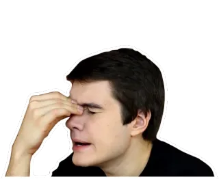 😤 92316c63 얼굴 감싸기, 실망, 좌절, 밈, 반응, 표정, 짜증 telegram sticker