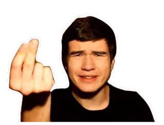 😩 b55a7b8c 가운데 손가락, 모욕적인 제스처, 무례함, 분노, 무례한 telegram sticker