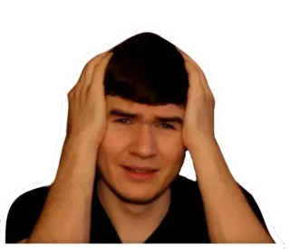 😱 f12ccc2b 남자, 두통, 걱정, 좌절, 스트레스, 사람, 머리를 감싸다 telegram sticker