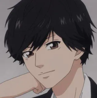 🙂 8c614a34 anime, portrait, male, character, illustration telegram sticker