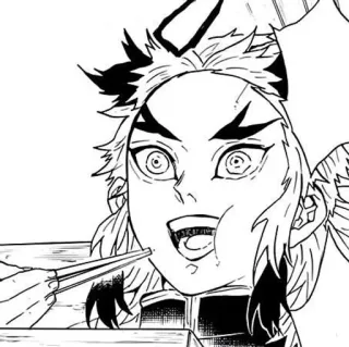 🍜 e4da0bbc Rengoku Demon Slayer 애니메이션, 만화, 렌고쿠, 귀멸의 칼날 telegram sticker