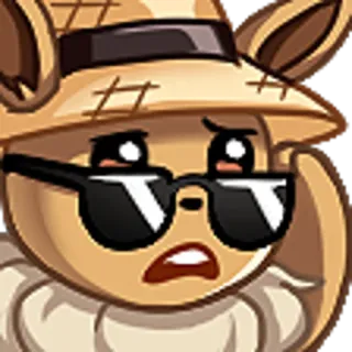 ⁉️ 0e9f7115 만화, 모자, 선글라스, 토끼, 멋진, 귀여운 telegram sticker