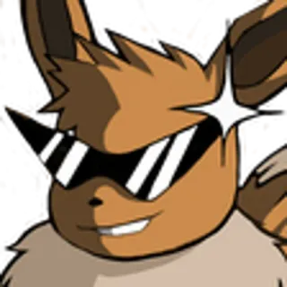 😎 c23e69f4 Eevee 포켓몬, 애니메이션, 이브이, 선글라스, 멋진 telegram sticker