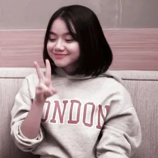 💗 a2777972 LONDON peace sign, sweater, london, girl telegram sticker