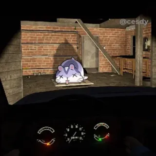 😵 71f33c62 chomik, martwy, kreskówka, zwierzę, śmieszne, słodkie, mem telegram sticker