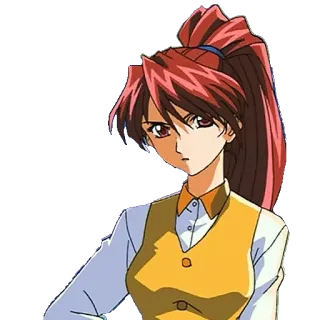 ๐ ddda01d3 anime, woman, girl, cartoon, character telegram sticker