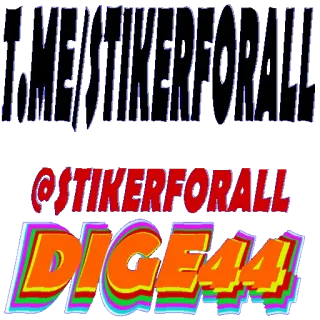 ๐ฏ๏ธ ec5efa46 JOMEJSTIKERFORALL
@STIKERFORALL
DIGEA44 telegram sticker