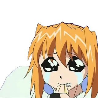 ๐ f88be4f4 anime, sad, crying, tears, cartoon telegram sticker