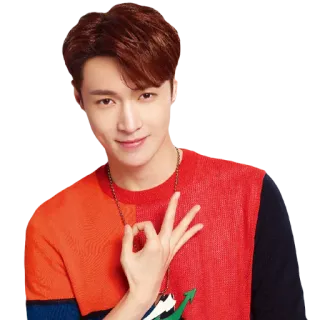 👌 fb7fa427 男人, 亚洲人, 手势, 肖像 telegram sticker