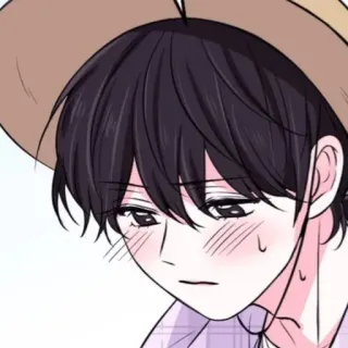 📹 52e2aa3c Anime, Manga, Dibujo animado, Chico, Masculino, Sonrojo, Lindo, Persona whatsapp sticker