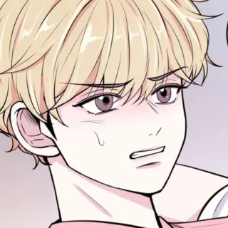 📹 55c3831d Anime, Manga, Personaje, Pelo rubio, Expresión, Ilustración whatsapp sticker