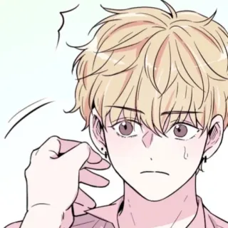 📹 5e427331 Anime, Manga, Retrato, Hombre, Dibujo animado, Personaje whatsapp sticker