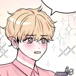 📹 688ad0a0 hombre, lindo, arte, dibujos animados, estilo, retrato whatsapp sticker