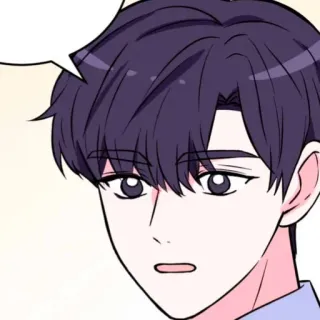 📹 b116566f hombre, dibujos animados, anime, retrato whatsapp sticker