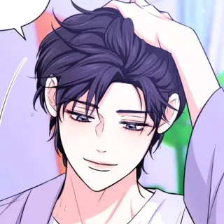 📹 ca12e3b2 Anime, guapo, hombre, retrato, masculino, dibujos animados whatsapp sticker