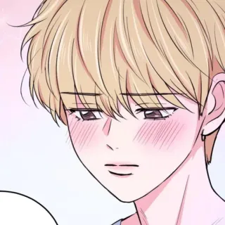 📹 d1d9547d Anime, Chico, Lindo, Sonrojo, Retrato whatsapp sticker