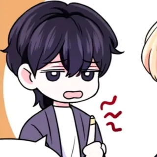 📹 d5f036b7 Dibujo animado, Anime, Masculino, Personaje, Expresión whatsapp sticker