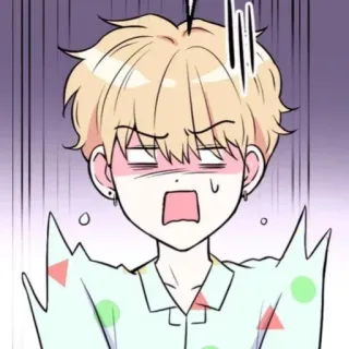 📹 ff8834a7 impactado, anime, dibujos animados, sorprendido, expresión whatsapp sticker